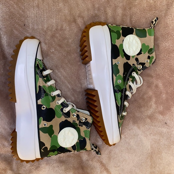 Converse Run Star Hike Hi Archive Print Camo - Picture 1 of 4